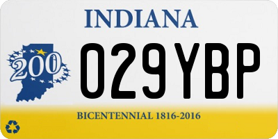 IN license plate 029YBP