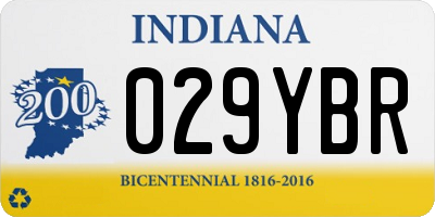 IN license plate 029YBR