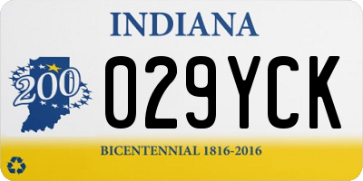 IN license plate 029YCK