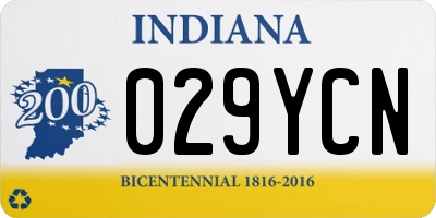 IN license plate 029YCN