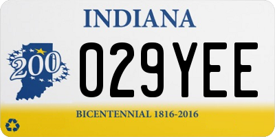 IN license plate 029YEE