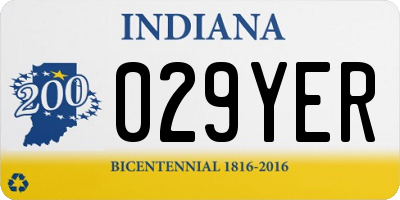 IN license plate 029YER