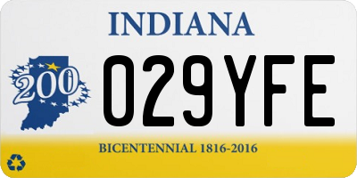 IN license plate 029YFE