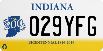 IN license plate 029YFG