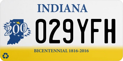 IN license plate 029YFH