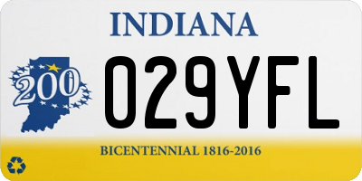 IN license plate 029YFL