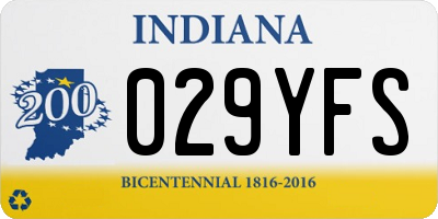 IN license plate 029YFS