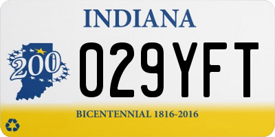 IN license plate 029YFT