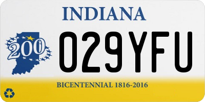 IN license plate 029YFU