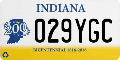 IN license plate 029YGC