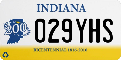 IN license plate 029YHS