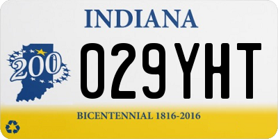 IN license plate 029YHT