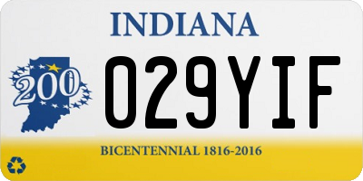 IN license plate 029YIF