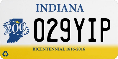 IN license plate 029YIP