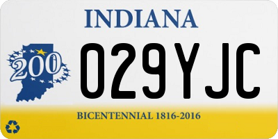 IN license plate 029YJC