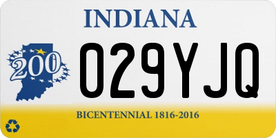 IN license plate 029YJQ