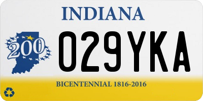 IN license plate 029YKA