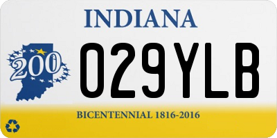 IN license plate 029YLB