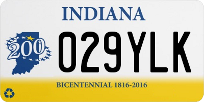 IN license plate 029YLK