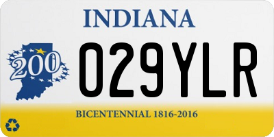 IN license plate 029YLR