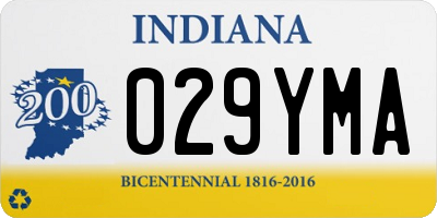 IN license plate 029YMA