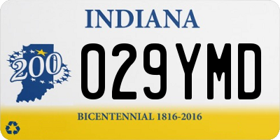 IN license plate 029YMD