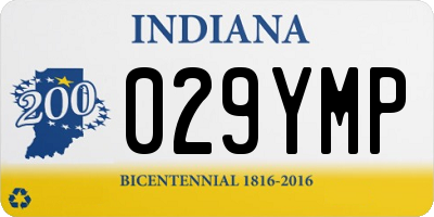 IN license plate 029YMP