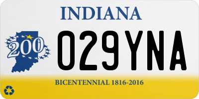 IN license plate 029YNA