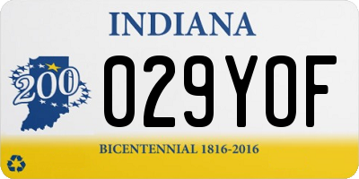IN license plate 029YOF