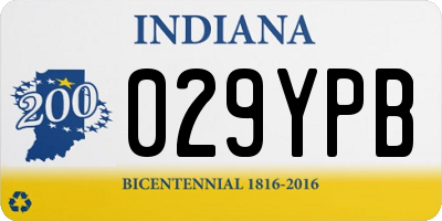 IN license plate 029YPB