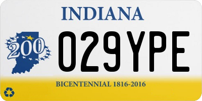 IN license plate 029YPE