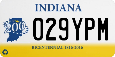 IN license plate 029YPM