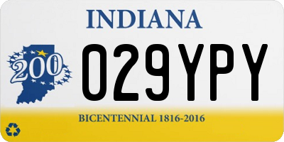 IN license plate 029YPY