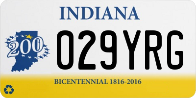 IN license plate 029YRG