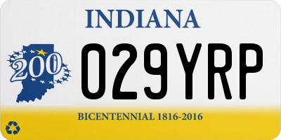 IN license plate 029YRP