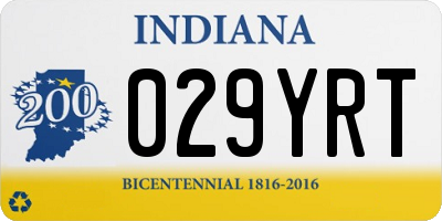 IN license plate 029YRT