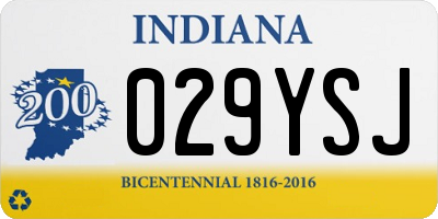 IN license plate 029YSJ