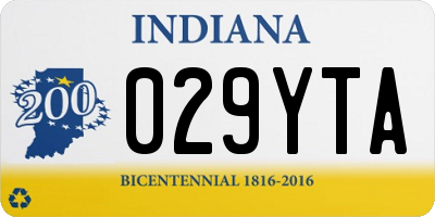 IN license plate 029YTA