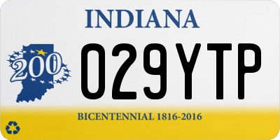 IN license plate 029YTP