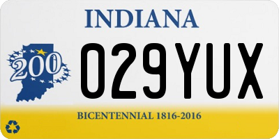 IN license plate 029YUX