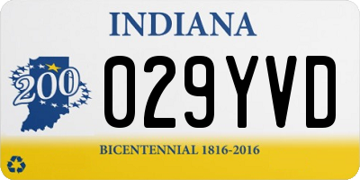 IN license plate 029YVD