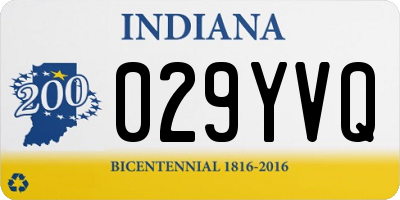 IN license plate 029YVQ