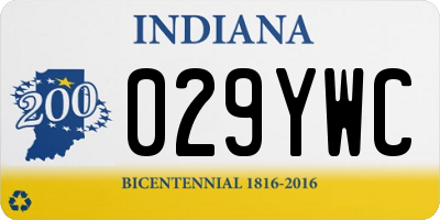 IN license plate 029YWC