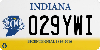 IN license plate 029YWI