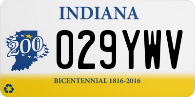 IN license plate 029YWV