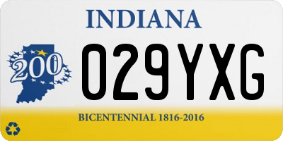IN license plate 029YXG