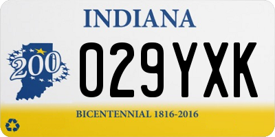 IN license plate 029YXK