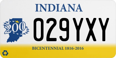 IN license plate 029YXY