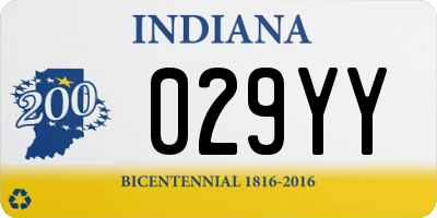 IN license plate 029YY