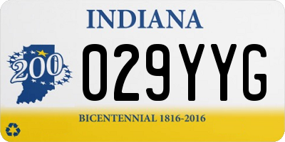 IN license plate 029YYG